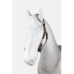 bridão western de uma orelha com decoração em rawhide bridão western de uma orelha com decoração em rawhide