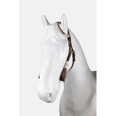 bridão western de uma orelha com decoração em rawhide bridão western de uma orelha com decoração em rawhide
