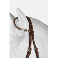 bridão western de uma orelha com decoração em rawhide bridão western de uma orelha com decoração em rawhide