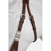 bridão western de uma orelha com decoração em rawhide