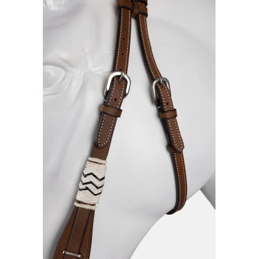 bridão western de uma orelha com decoração em rawhide bridão western de uma orelha com decoração em rawhide