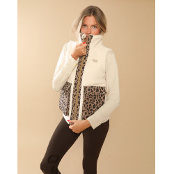 Casaco acolchoado Charlie GEM Equitação Ecru / leopardo