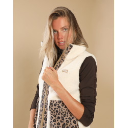 Casaco acolchoado Charlie GEM Equitação Ecru / leopardo