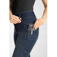 Eleanor jean western evasê para mulher Horze Denim escuro Azul Eleanor jean western evasê para mulher Horze Denim escuro Azul