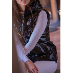 Colete equestre feminino Pénélope Mélina preto Colete equestre feminino Pénélope Mélina preto
