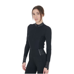 Polo técnica de treino feminina com strass Equestro mulher