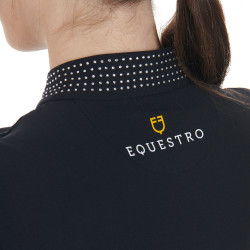 Polo técnica de treino feminina com strass Equestro mulher