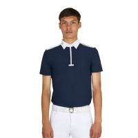 Polo de competição masculina slim fit manga curta Equestro homem