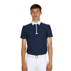 Polo de competição masculina slim fit manga curta Equestro homem