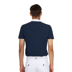 Polo de competição masculina slim fit manga curta Equestro homem