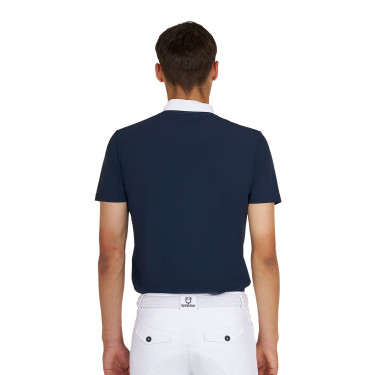 Polo de competição masculina slim fit manga curta Equestro homem