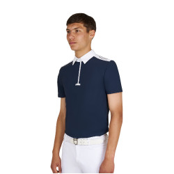 Polo de competição masculina slim fit manga curta Equestro homem