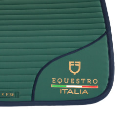 Manta de sela salto com logo bordado Equestro X Fise 100