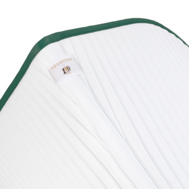Manta de sela salto com logo bordado Equestro X Fise 100 Branco / verde sálvia profundo