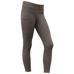 Covalliero Legging equestre AH26 mulher Chocolate ao leite Cinzento