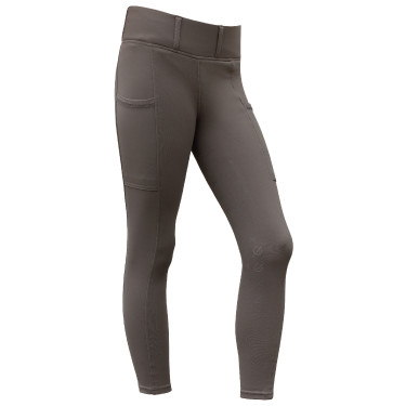 Covalliero Legging equestre AH26 mulher Chocolate ao leite Cinzento