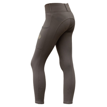 Covalliero Legging equestre AH26 mulher Chocolate ao leite Cinzento