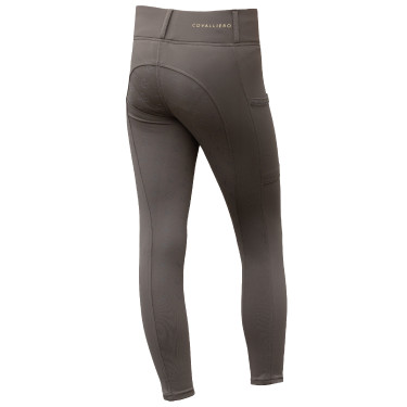 Covalliero Legging equestre AH26 mulher Chocolate ao leite Cinzento