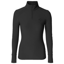 Camisola Active de Gola Alta AH26 Mulher Preto