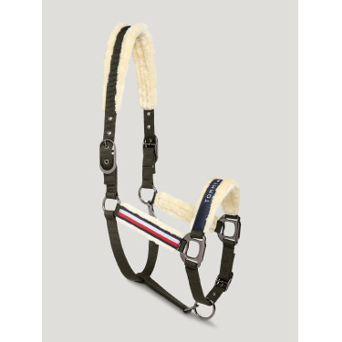 Caveção e guia Tommy Hilfiger Equestrian Yale com pelo Camuflado verde Caveção e guia Tommy Hilfiger Equestrian Yale com pelo Camuflado verde