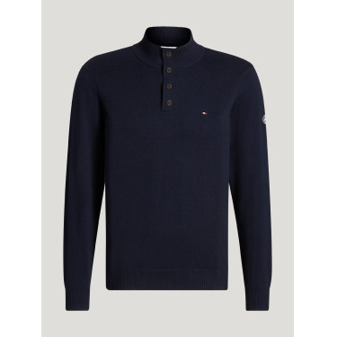 Sweater Scott Masculino 1/4 Botões Tommy Hilfiger Equestrian homem