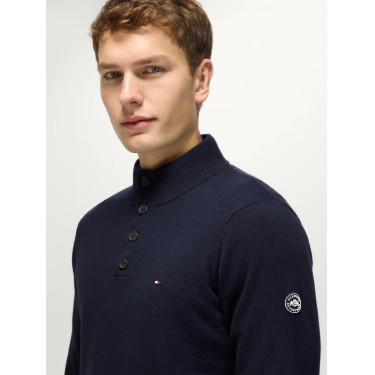 Sweater Scott Masculino 1/4 Botões Tommy Hilfiger Equestrian homem