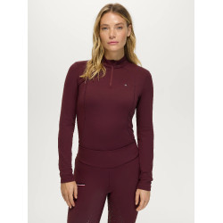 Top de Treino Cady Mulher 1/4 Zip com Strass Tommy Hilfiger Equestrian