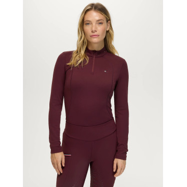Top de Treino Cady Mulher 1/4 Zip com Strass Tommy Hilfiger Equestrian