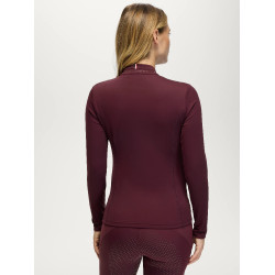 Top de Treino Cady Mulher 1/4 Zip com Strass Tommy Hilfiger Equestrian