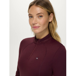 Top de Treino Cady Mulher 1/4 Zip com Strass Tommy Hilfiger Equestrian