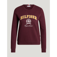 Sweatshirt Campus Feminino Tommy Hilfiger Equestrian mulher Borgonha escuro Bordô Sweatshirt Campus Feminino Tommy Hilfiger Equestrian mulher Borgonha escuro Bordô