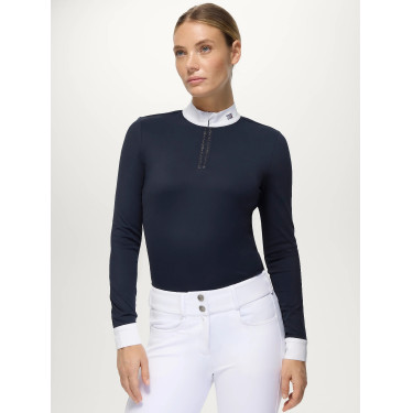 Camisa de Apresentação Feminina com Strass Monica Tommy Hilfiger Equestrian mulher