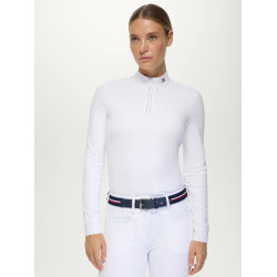 Camisa de Apresentação Feminina com Strass Monica Tommy Hilfiger Equestrian mulher