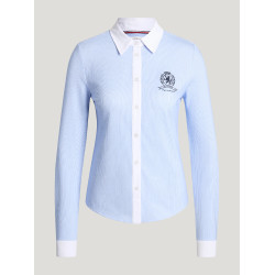 Camisa Perkins Women Stretch Stripe Tommy Hilfiger Equestrian