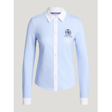 Camisa Perkins Women Stretch Stripe Tommy Hilfiger Equestrian
