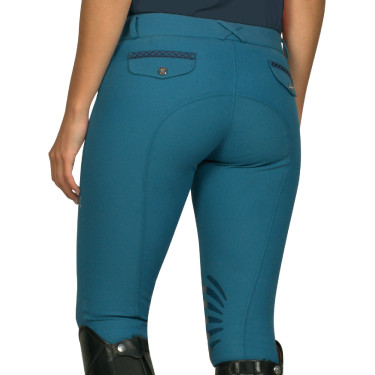 Calça Florida Feminina Flags & Cup Azul esmeralda Calça Florida Feminina Flags & Cup Azul esmeralda