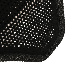 Touca antimoscas Wellington sem som cordão trançado com brilho verde escuro full Kentucky Preto