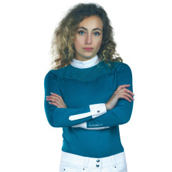 Polo Cassia Feminino de mangas compridas Flags & Cup Polo Cassia Feminino de mangas compridas Flags & Cup