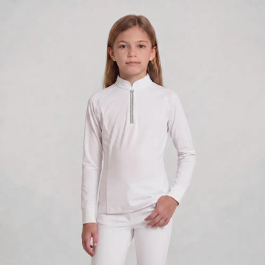 Camisa de concurso menina clássica mangas compridas glitter Rosa velho tamanho 160 criança Branco Camisa de concurso menina clássica mangas compridas glitter Rosa velho tamanho 160 criança Branco
