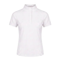 Camisa de competição clássica para menina de mangas curtas branca tamanho 160 criança Branco