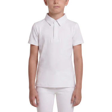 Camisa de concurso menino clássica manga curta branca tamanho 160 criança Branco Camisa de concurso menino clássica manga curta branca tamanho 160 criança Branco
