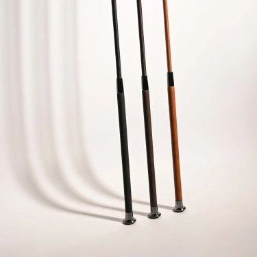 Chicote de guia equitação 200 cm couro castanho‑claro Chicote de guia equitação 200 cm couro castanho‑claro