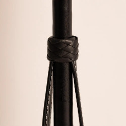 Chic chicote de salto liso em couro integral castanho-claro 65 cm Preto Chic chicote de salto liso em couro integral castanho-claro 65 cm Preto