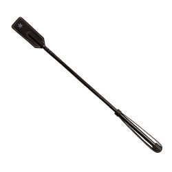 Chic chicote de salto liso em couro integral castanho-claro 65 cm Preto Chic chicote de salto liso em couro integral castanho-claro 65 cm Preto