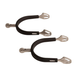 Esporas de roldana média em inox com borracha 30 mm Velari Aço inoxidável Prata Esporas de roldana média em inox com borracha 30 mm Velari Aço inoxidável Prata