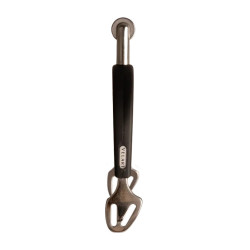 Esporas de roldana média em inox com borracha 30 mm Velari Aço inoxidável Prata Esporas de roldana média em inox com borracha 30 mm Velari Aço inoxidável Prata