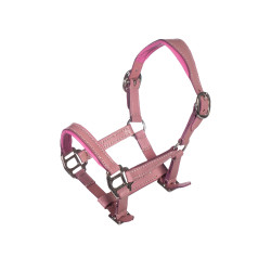 Cabo de cabeça em couro Pink Hobby Horsing - HKM Cabo de cabeça em couro Pink Hobby Horsing - HKM