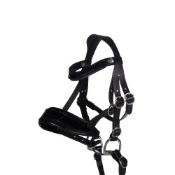 Bridão de couro Verniz Hobby Horsing HKM