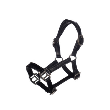 Cabeçada em couro envernizado Hobby Horsing - HKM