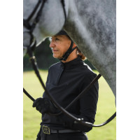 Camisa de equitação feminina anti-UV Sunrise Laura Kraut Horse Pilot mulher Preto